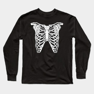 Punk Style Rib Cage Skeleton Long Sleeve T-Shirt